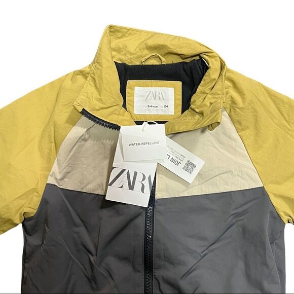 Zara Color Block Water Repellent Jacket - Picture 1 of 6